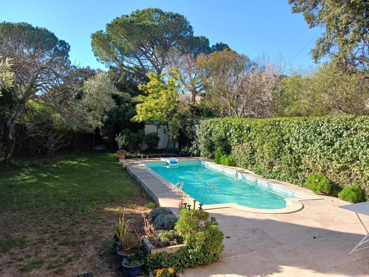 Studio Charmant Et Calme Villeneuve Les Avignon Entree Et Cour Independantes Climatisation Piscine Parking Esterno foto